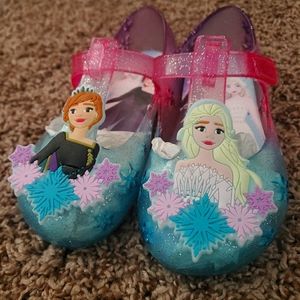 NEW Disney frozen toddler girl's jelly shoes sandals 11